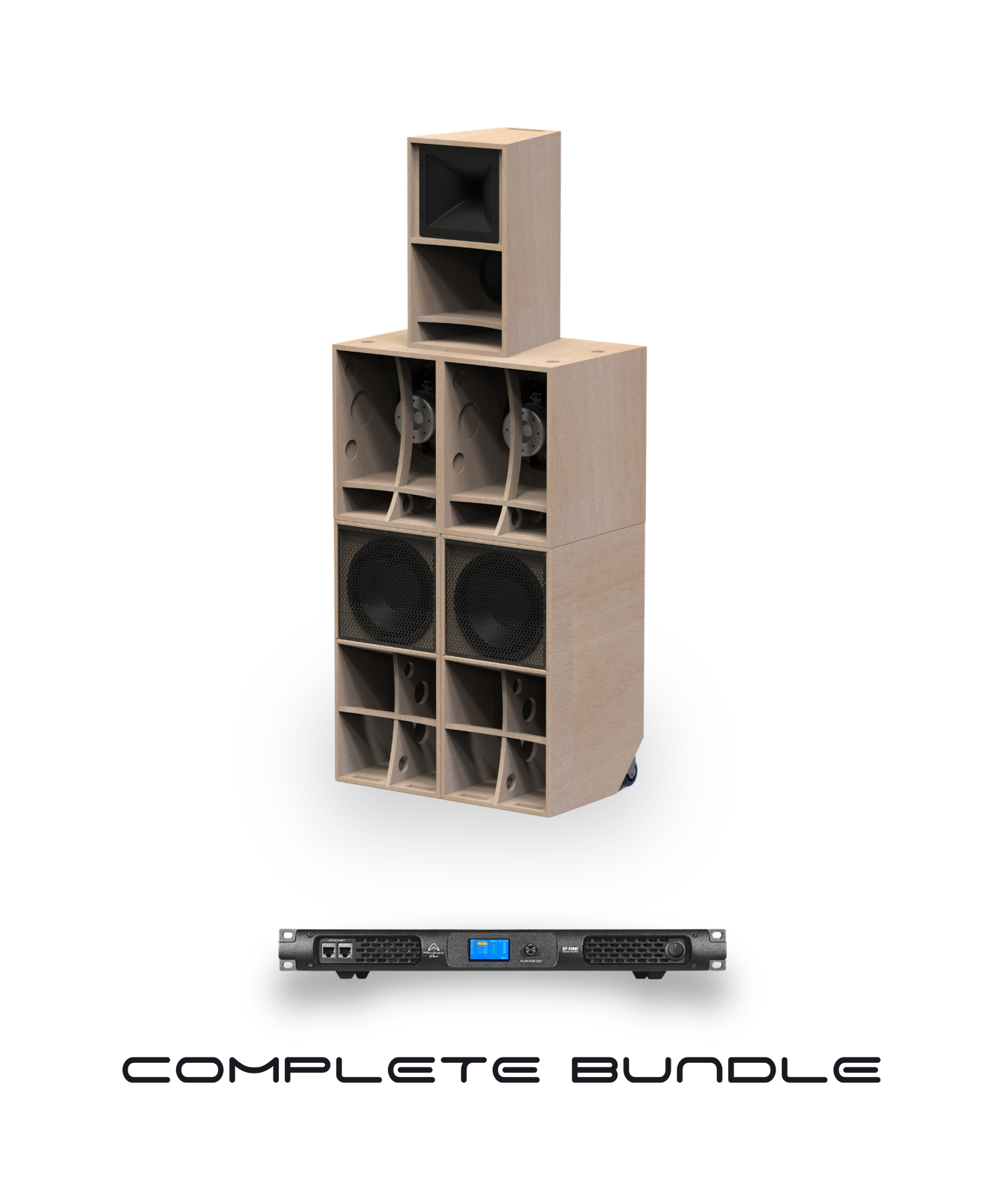 Faya 12-Zoll-4-Wege-Soundsystem