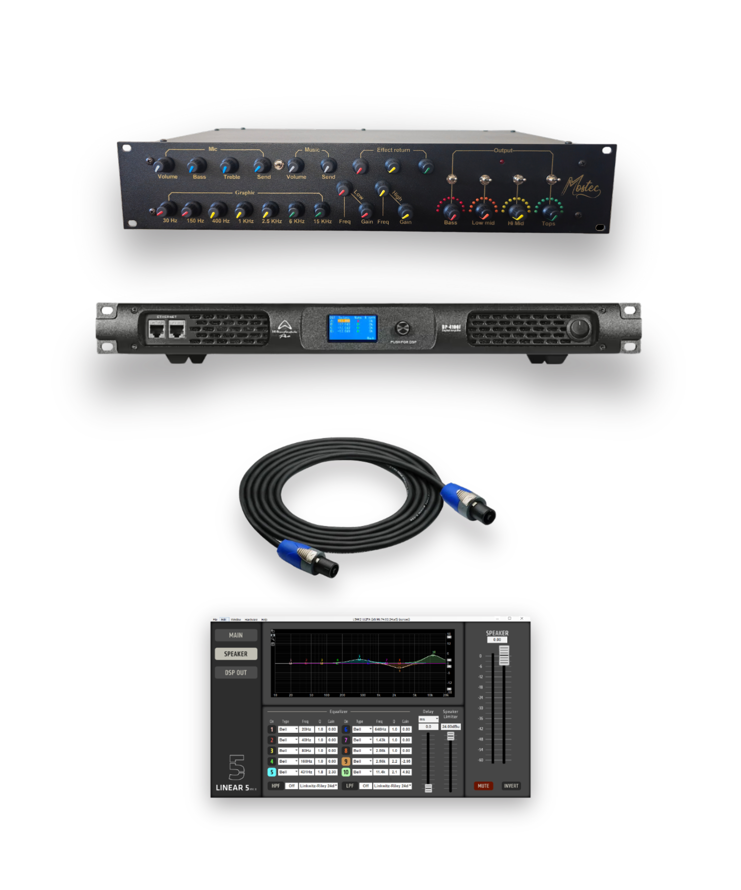 Faya 12-Zoll-4-Wege-Soundsystem
