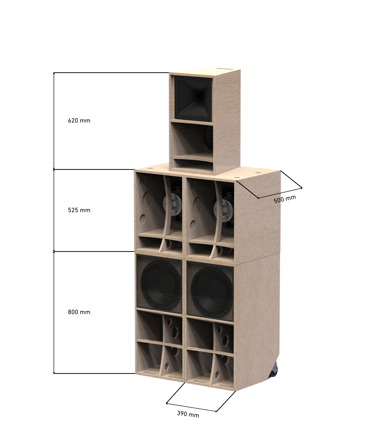 Faya 12-Zoll-4-Wege-System