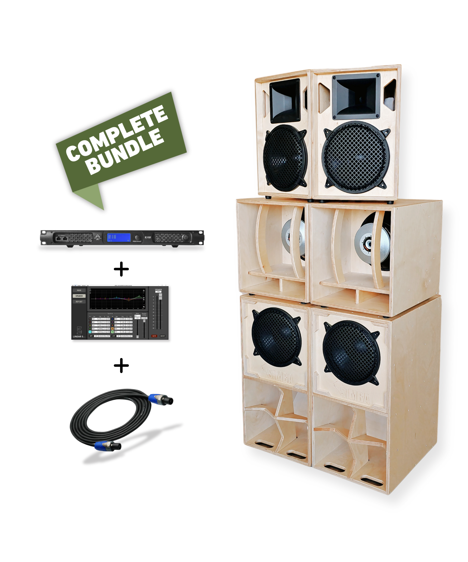 Système audio 4 voies Simba 10 pouces