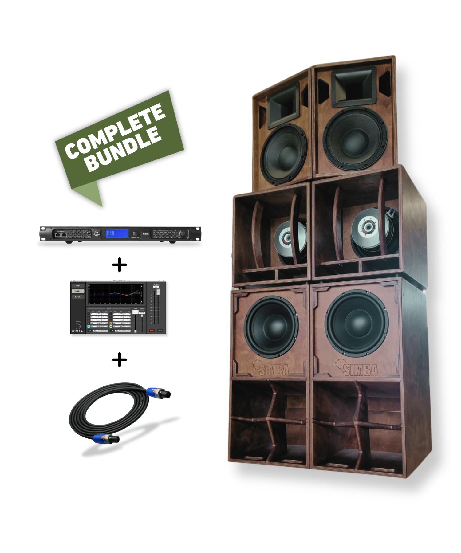Système audio 4 voies Simba 10 pouces