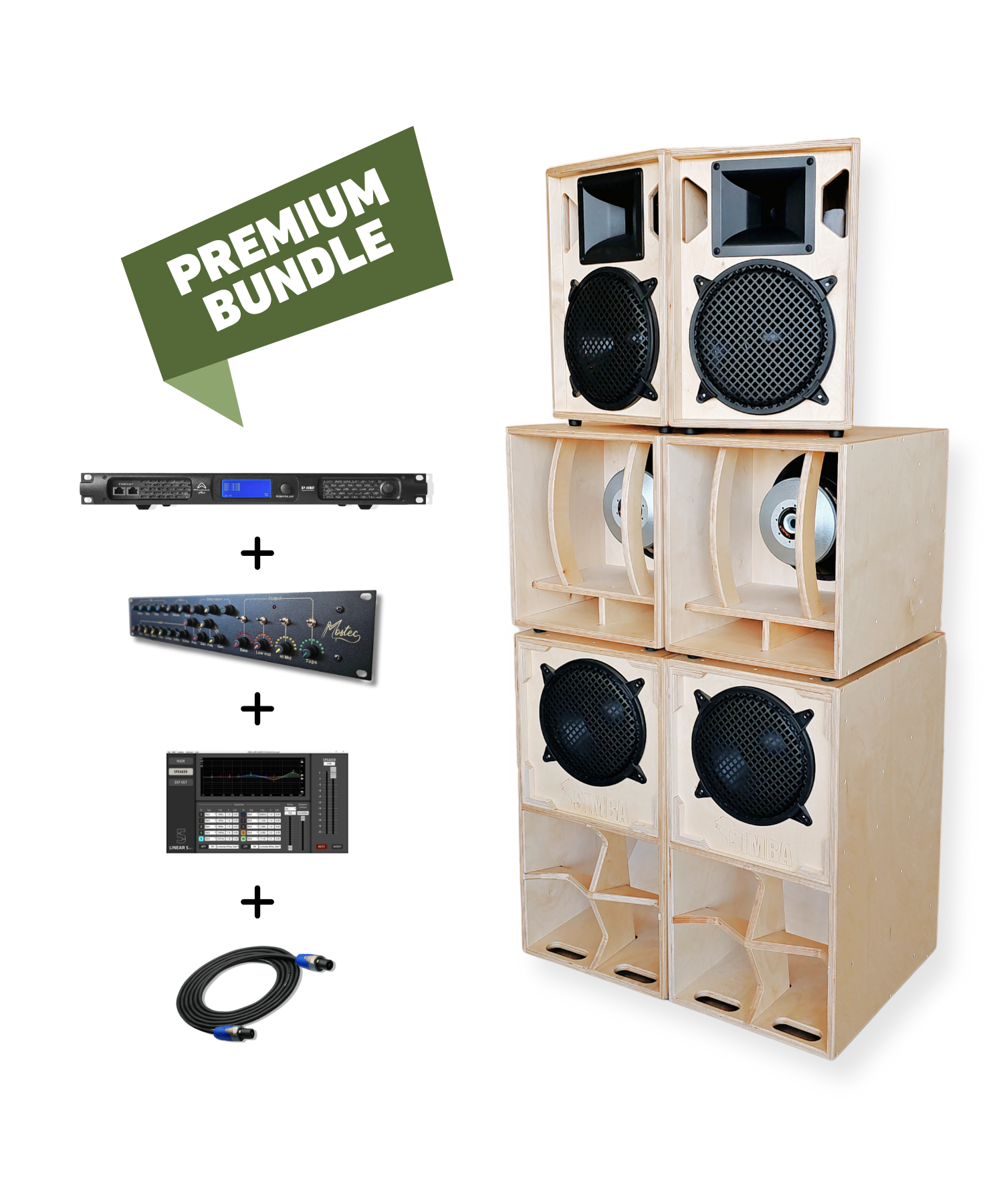 Système audio 4 voies Simba 10 pouces