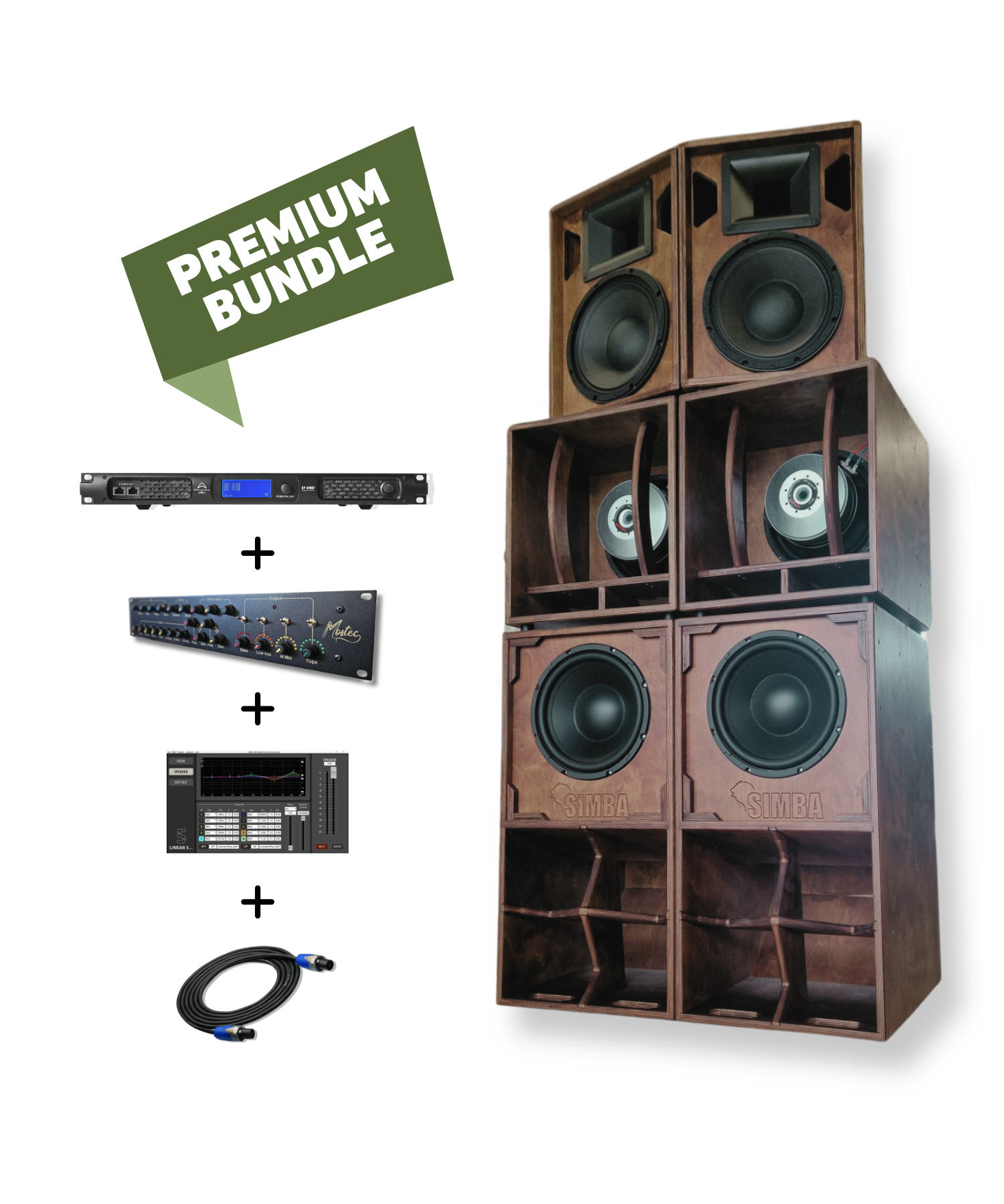 Système audio 4 voies Simba 10 pouces