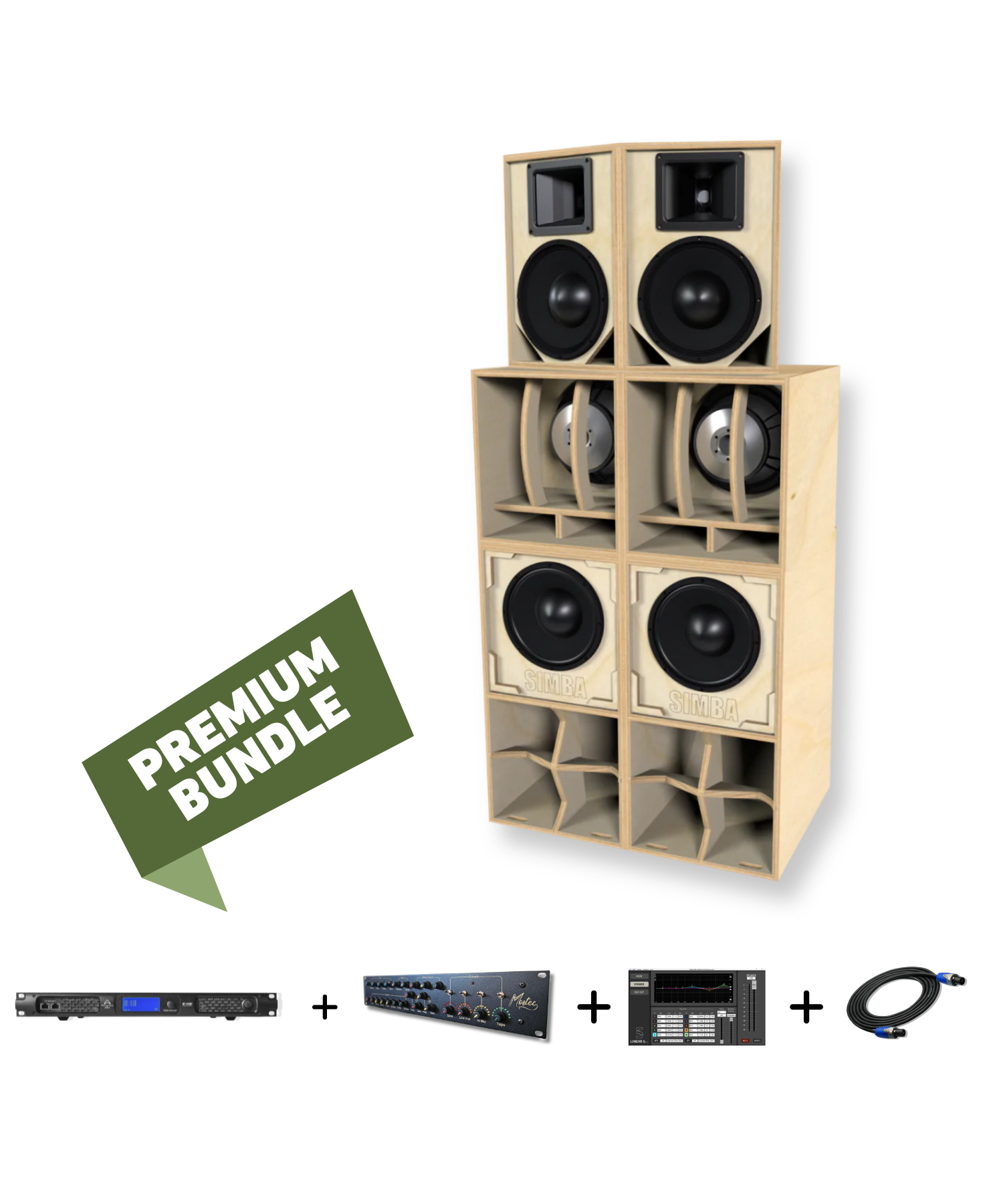 Simba 10-Zoll-4-Wege-Soundsystem