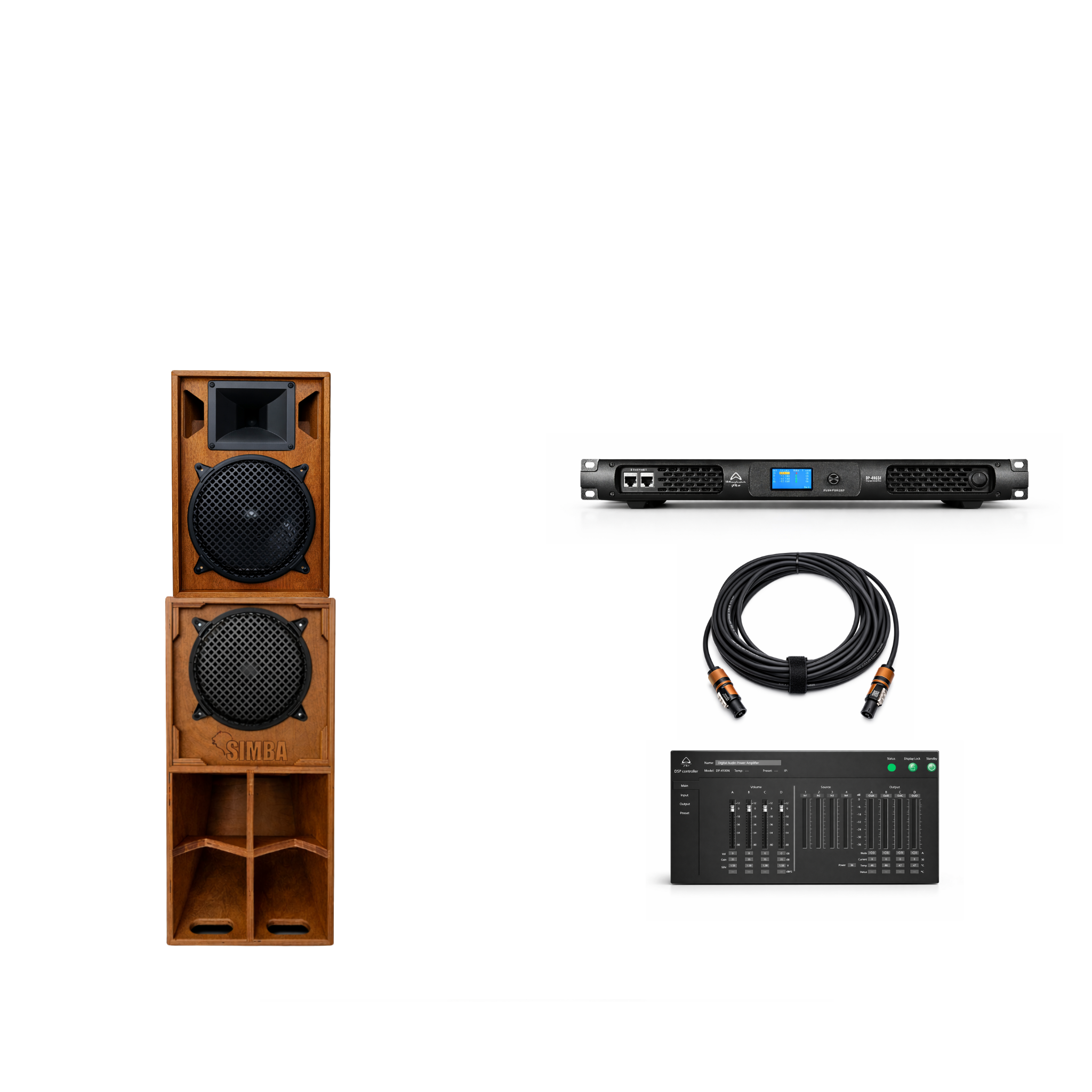 Système audio 4 voies Simba 10 pouces