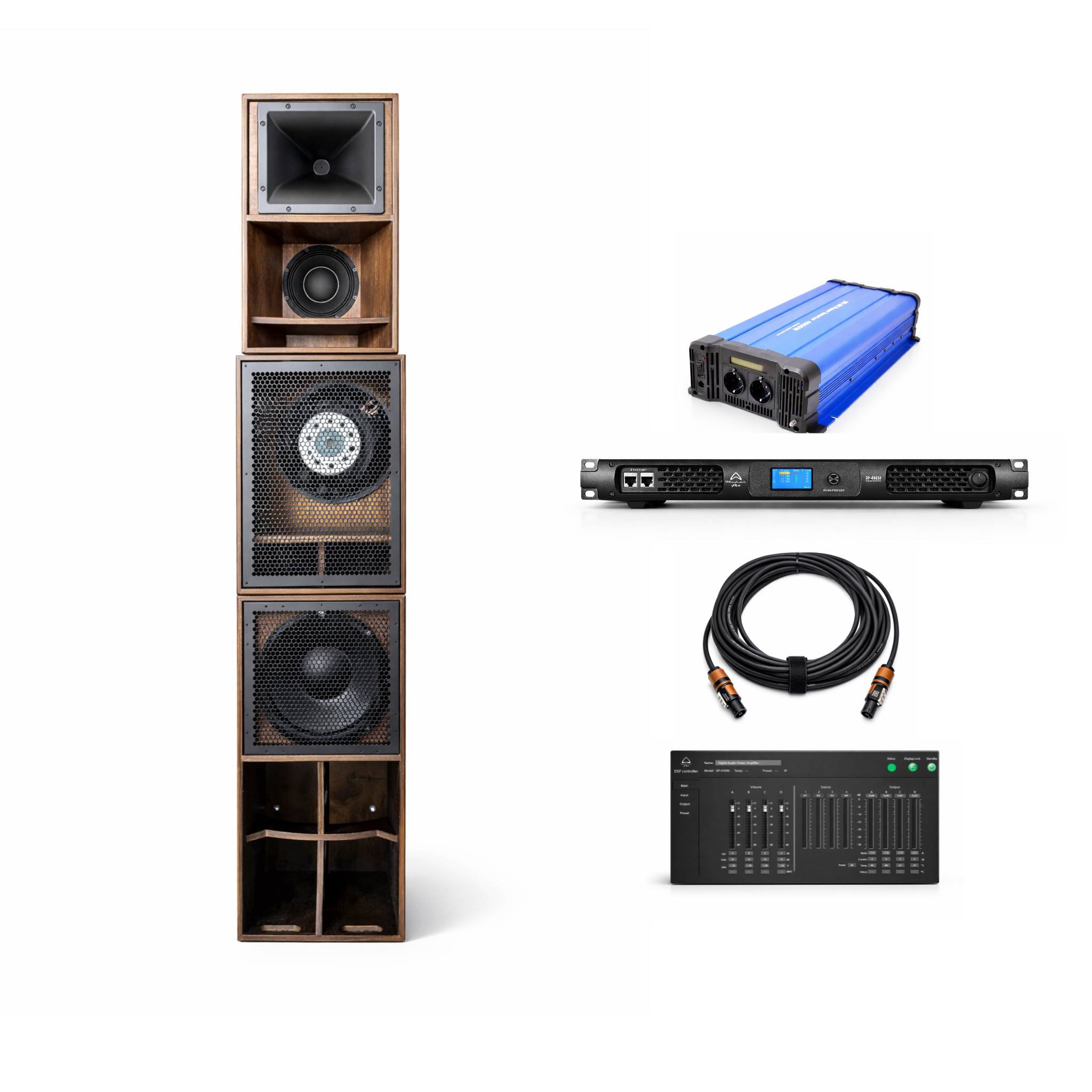 Système audio 4 voies Faya 12 pouces