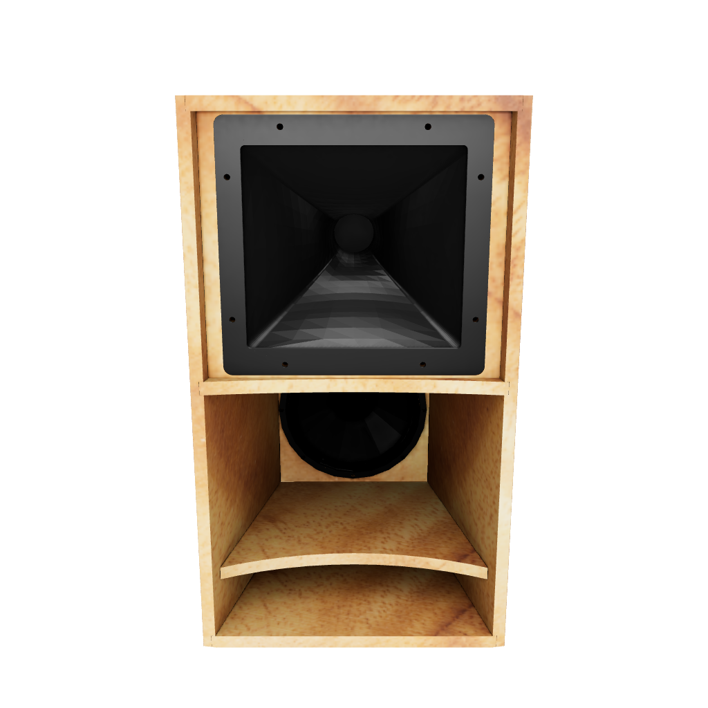 Faya Kick-Top 12 Inch in Vintage Oak Finish, 3D Rendering - full view showcasing all angles.