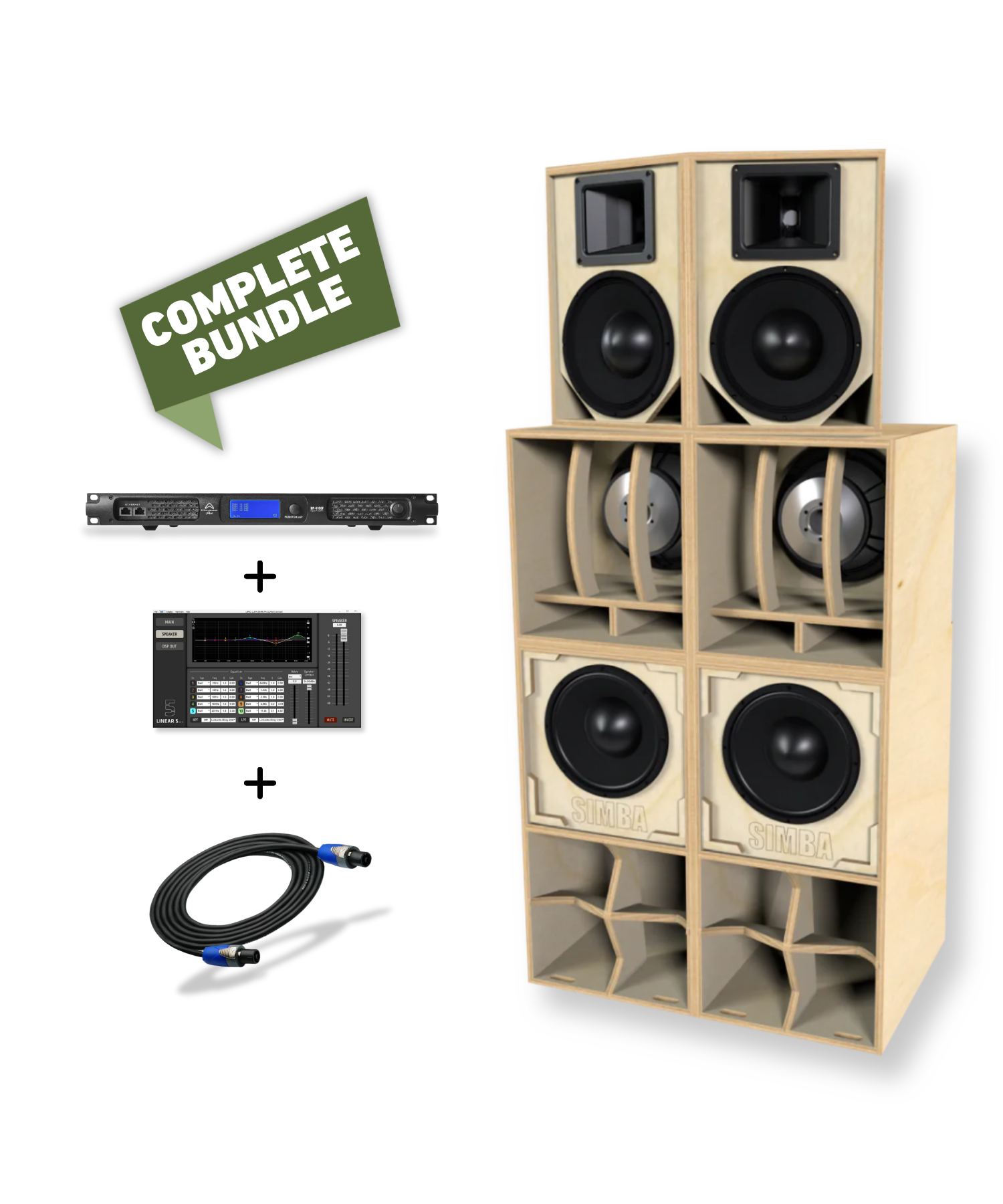 Simba 10-Inch 4-Way Sound System