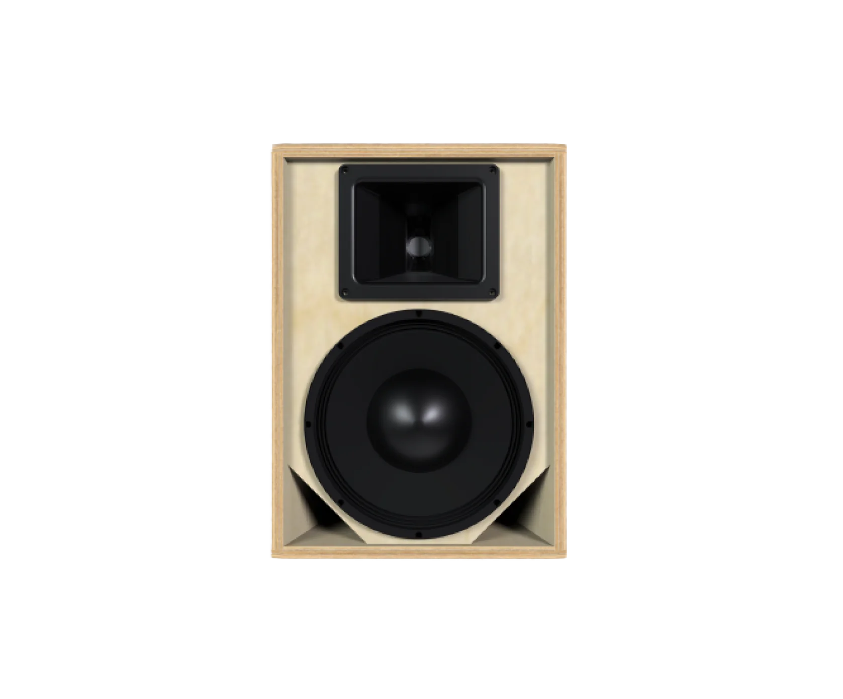 Simba 10-Inch Kick-Top Speaker, Raw Finish, Front View